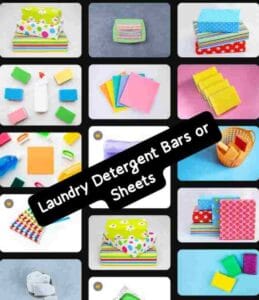 Laundry Detergent Bars or sheets 