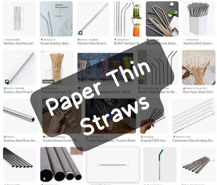 Paper thin straw