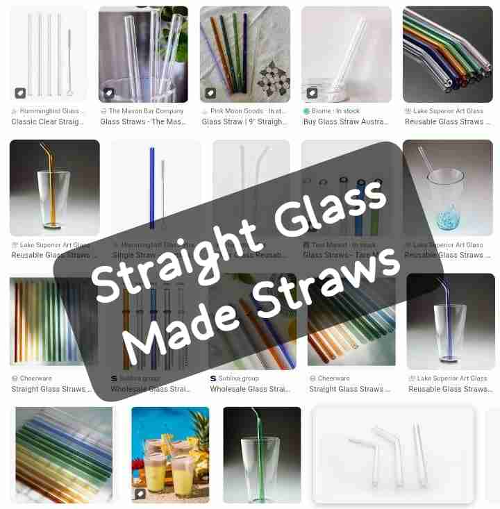 Glass made straw