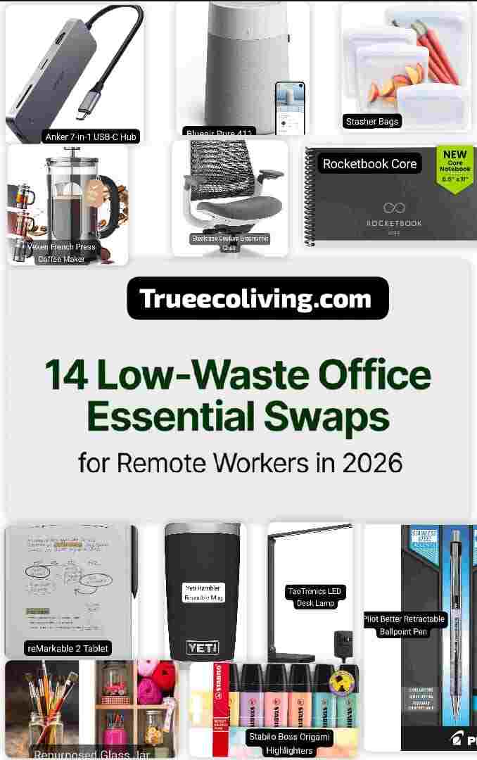 14 Low-Waste Office Essential Swaps for Remote Workers in 2026