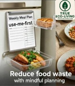 Reduce food waste - sustainable living practices 