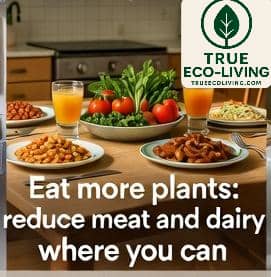 Eat more plants - sustainable living practices 