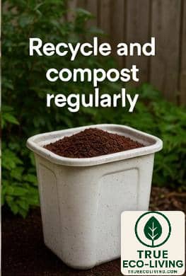 Recycle and compost - sustainable living practices