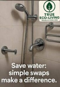 Save water - sustainable living practices 