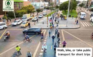Walk, bike or take public transport