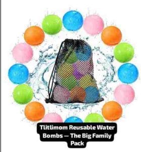 Tlitlimom 16Pcs Reusable Water Bombs — The Big Family Pack