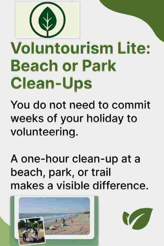Voluntourism Lite: Beach or Park Clean-Ups