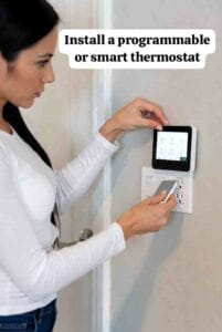  Install a programmable or smart thermostat