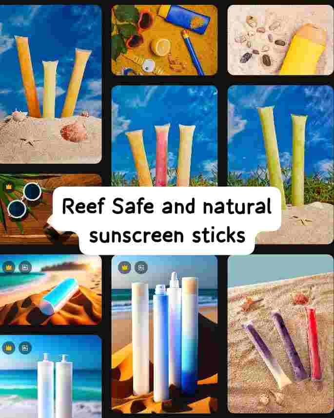 Reef Safe and natural Sunscreen Stick