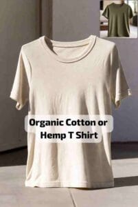 Organic Cotton or Hemp T Shirt