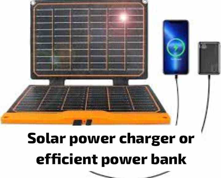 Solar Powered Charger or Efficient Power Bank
