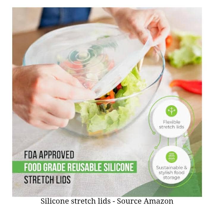 Silicone stretch lids