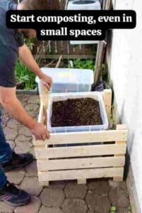 Start composting, even in small spaces