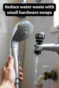 Reduce water waste with small hardware swaps