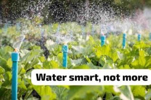 Water smart, not more