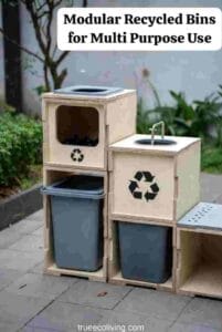 Modular Recycled Bins for Multi Purpose Use