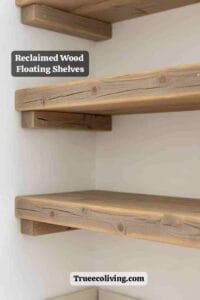 Reclaimed Wood Floating Shelves
