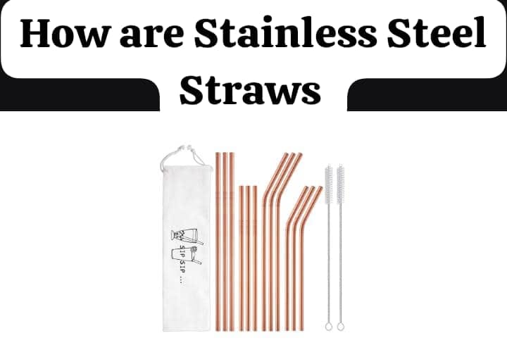 Hiware stainless steel straws 12 pack with cleaning brush 