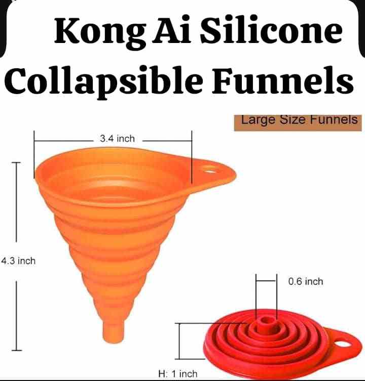 KongNai silicone collapsible funnels