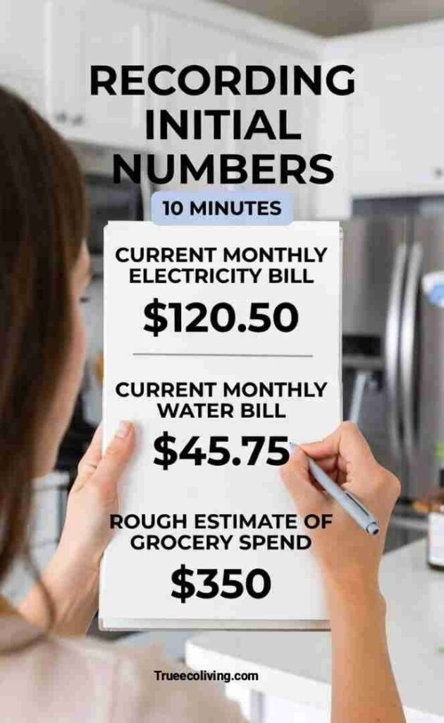 Record initial numbers and make them visible,