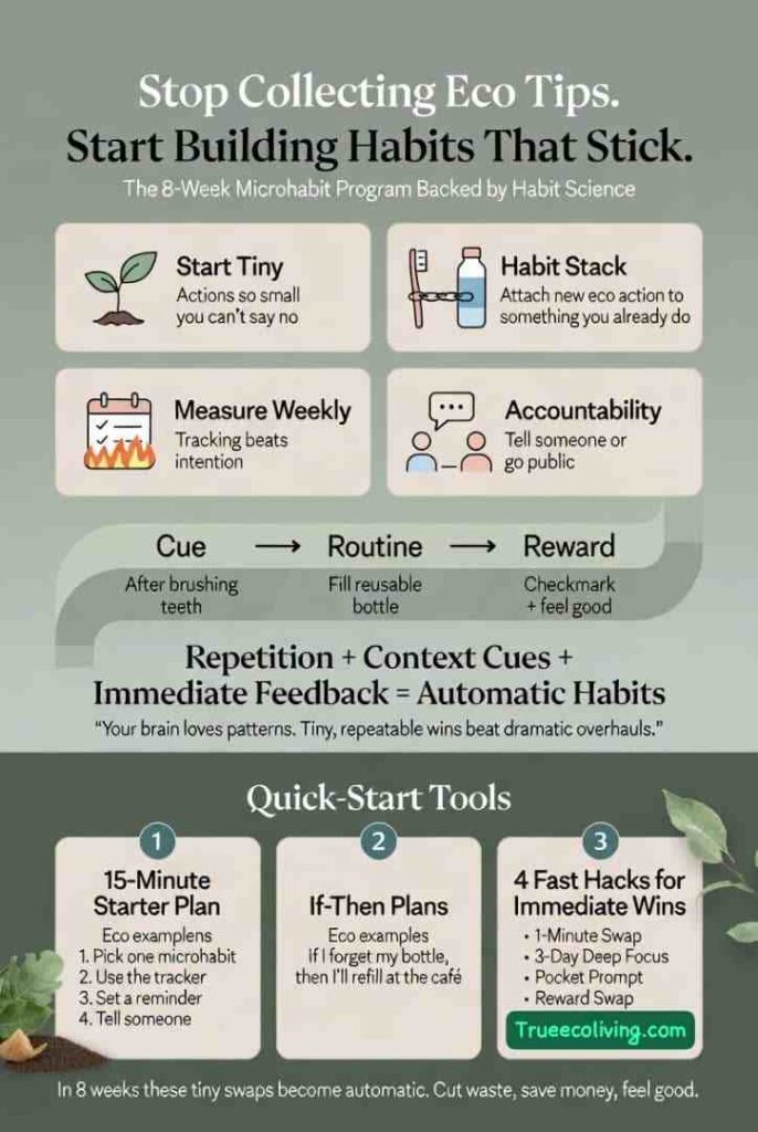 Building 8 weeks eco habits that sticks