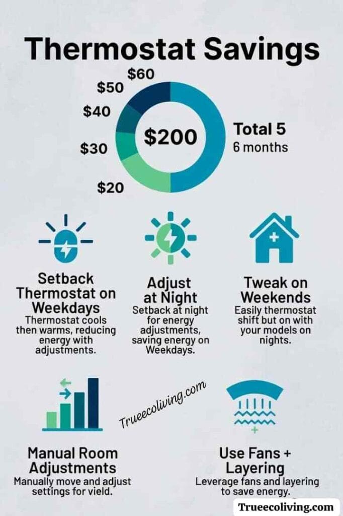 Thermostat habits that vaced us $200 in Six months.