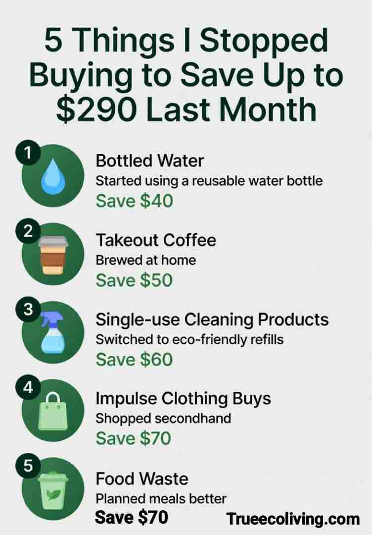 5 Things I Stopped Buying to Save Up to $290 Last Month