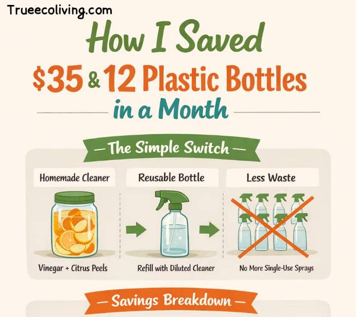 How Making One Batch of Cleaner Saved Me $35 and 12 Plastic Bottles in a Month