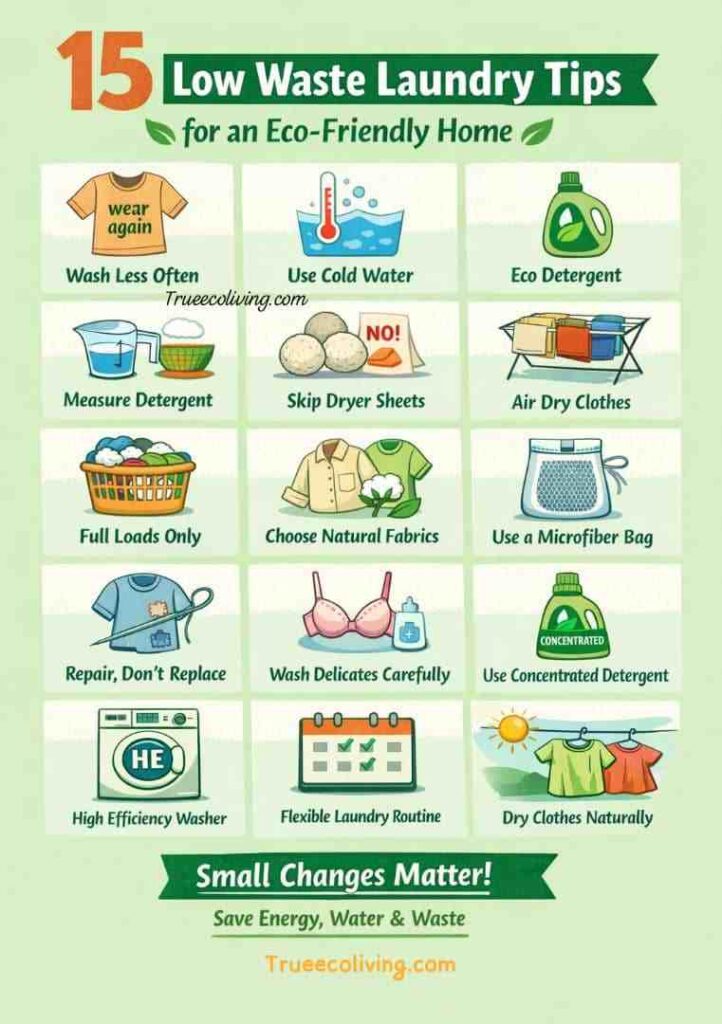 15 Low Waste Laundry Tips for an Eco Friendly Environment at Home