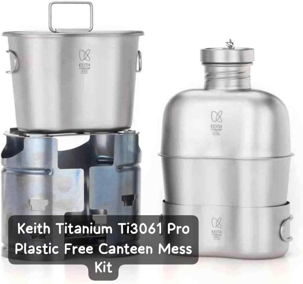 Keith Titanium Ti3061 Pro Plastic Free Canteen Mess Kit