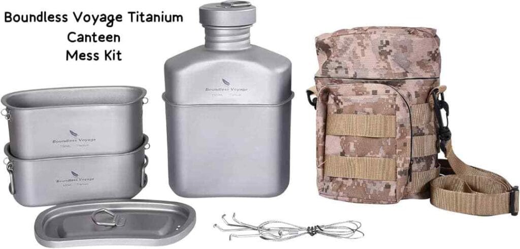 Boundless Voyage Titanium Canteen Mess Kit