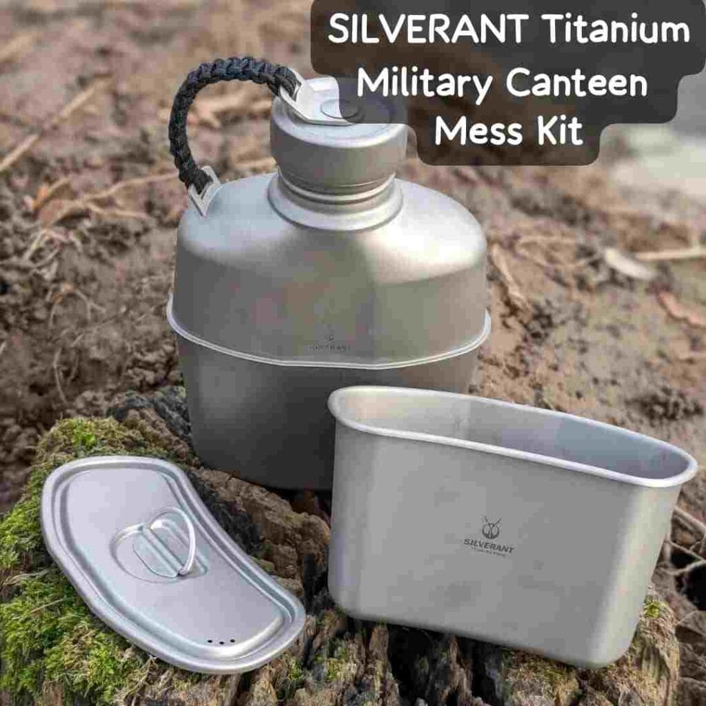 SILVERANT Titanium Military Canteen Mess Kit