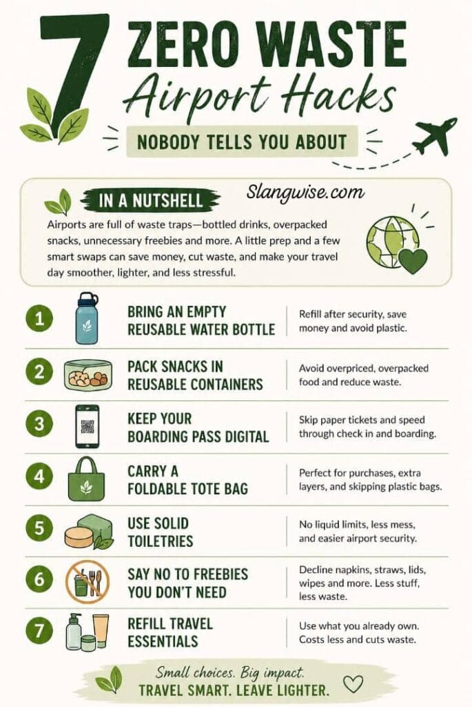 7 Zero-Waste Airport Hacks Nobody Tells You About (Travel Smarter, Waste Less)
