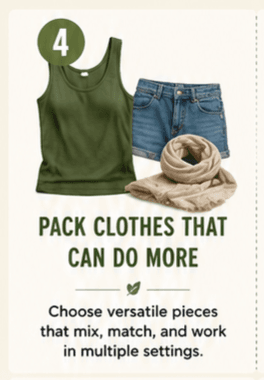 Pack Clothes That Can Do More Than One Job
