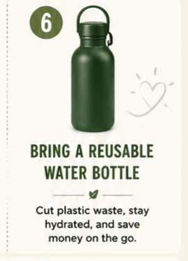 Bring a Reusable Water Bottle