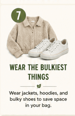 Wear the Bulkiest Things Instead of Packing Them