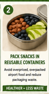 Pack Snacks in Reusable Containers