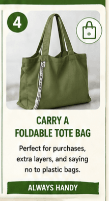 Carry a Foldable Tote Bag