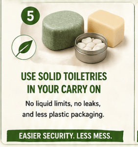 Use Solid Toiletries in Your Carry On