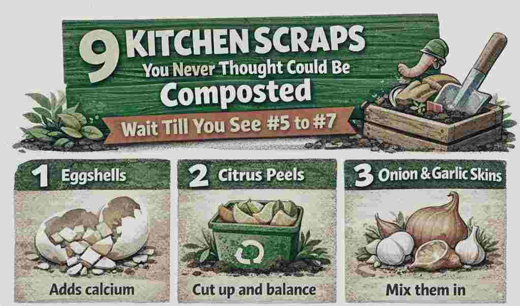 9 Kitchen Scraps You Never Thought Could Be Composted, Wait Till You See #5 to #7