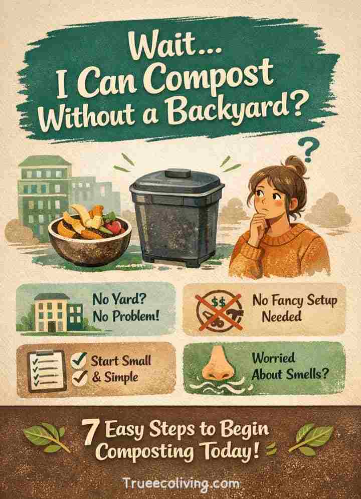 7 Quick Steps to Start Composting Today (No Backyard Needed!)