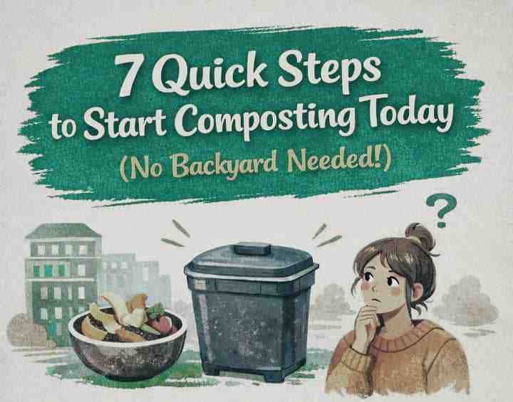 7 Quick Steps to Start Composting Today (No Backyard Needed!)