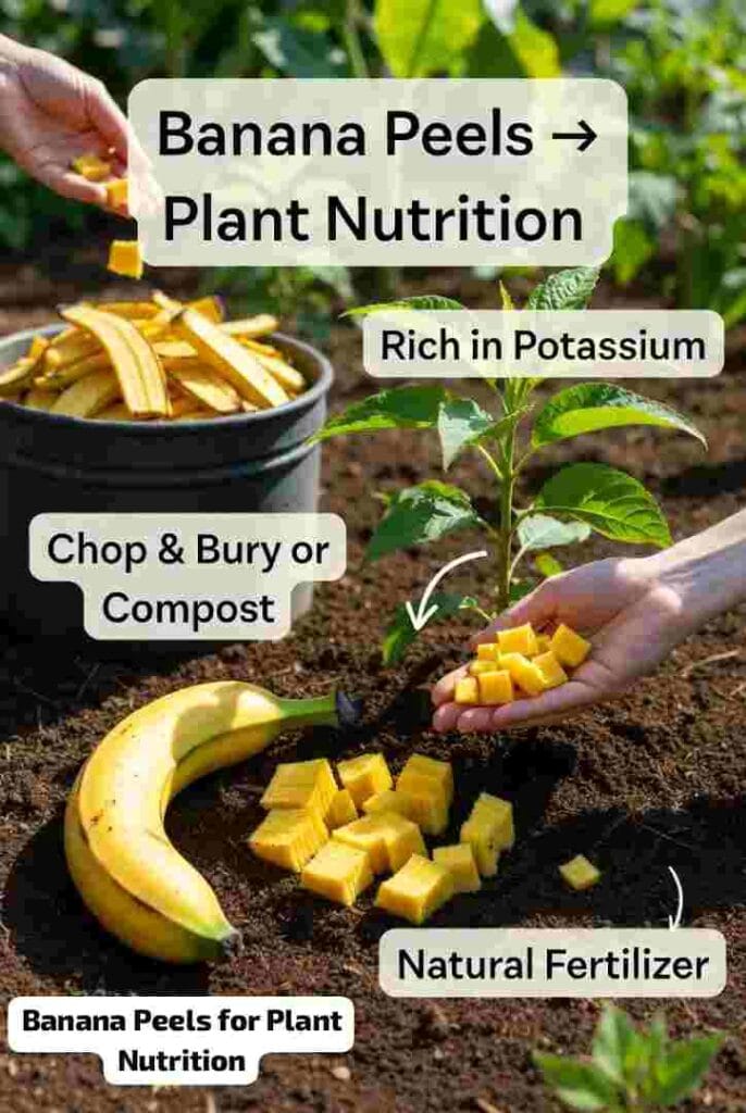Banana Peels for Plant Nutrition