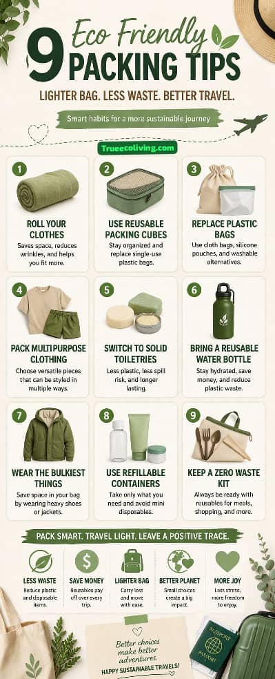 9 Eco Friendly Packing Tips That Save Space, Cut Waste, and Make Travel Easier