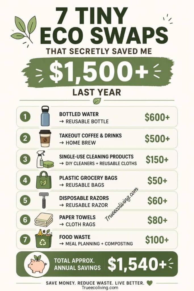 7 Tiny Eco Swaps That Secretly Saved Me $1,500+ Last Year