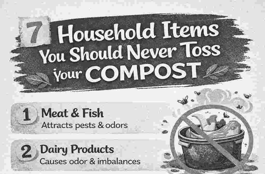 7 Household Items You Should Never Toss in Your Compost