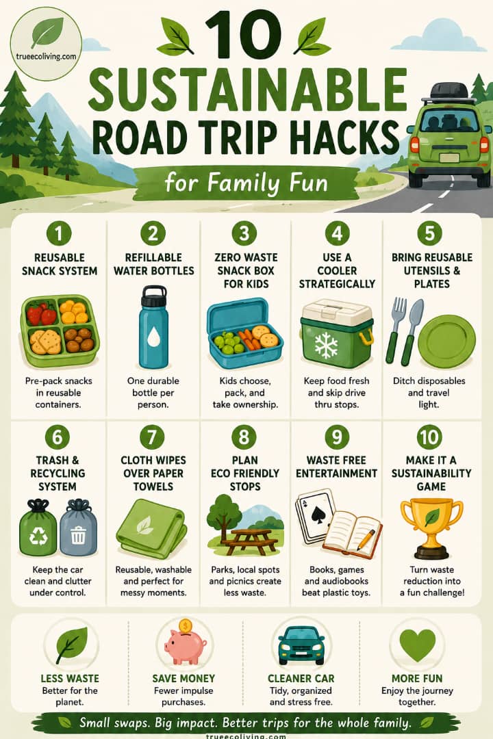 10 Sustainable Road Trip Hacks That Make Family Travel Way Easier (and Way Less Wasteful)