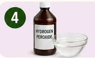 Hydrogen peroxide for stains and brightening jobs