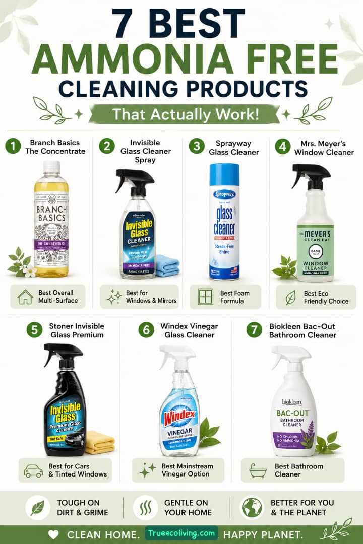 7 Best Ammonia Free Cleaning Products That Actually Work 
