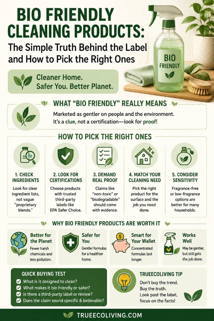 Bio Friendly Cleaning Products: The Simple Truth Behind the Label and How to Pick the Right Ones